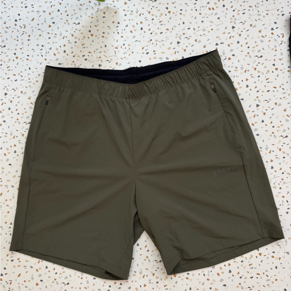 NOBULL Men’s Train Short - Army Green (Brand New)